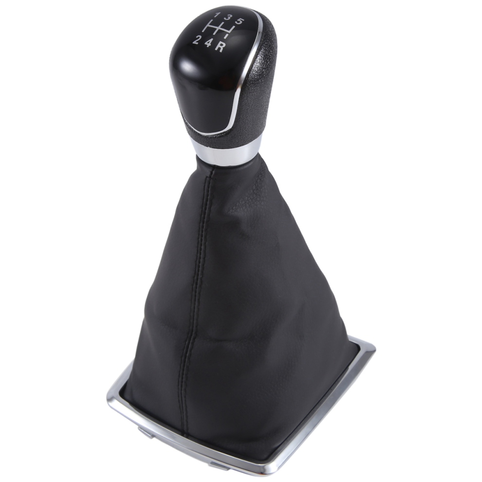 5 Speed Manual Gear Shift Knob Lever Gaiter Cover For Focus Mk2 Black 4853226342647