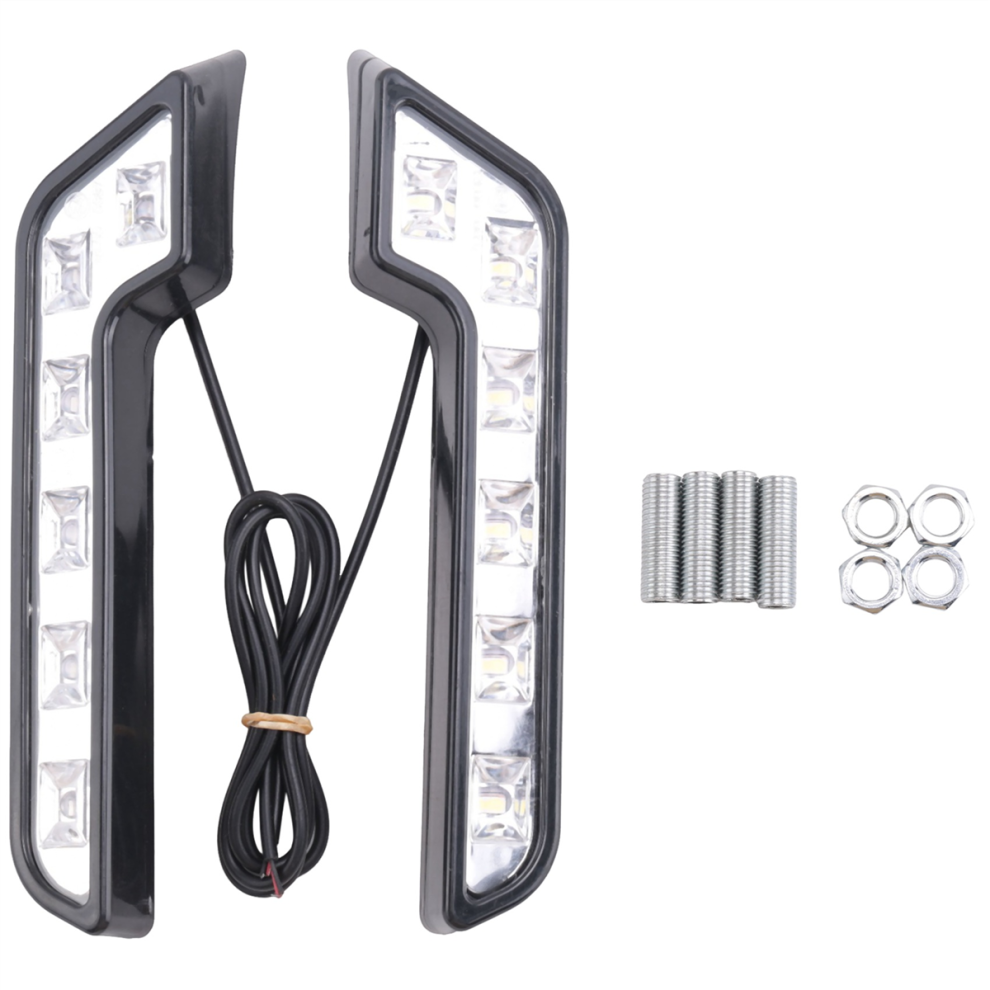 2X 12V Super Bright Drl Led Daytime Running Lights White 4853226345556