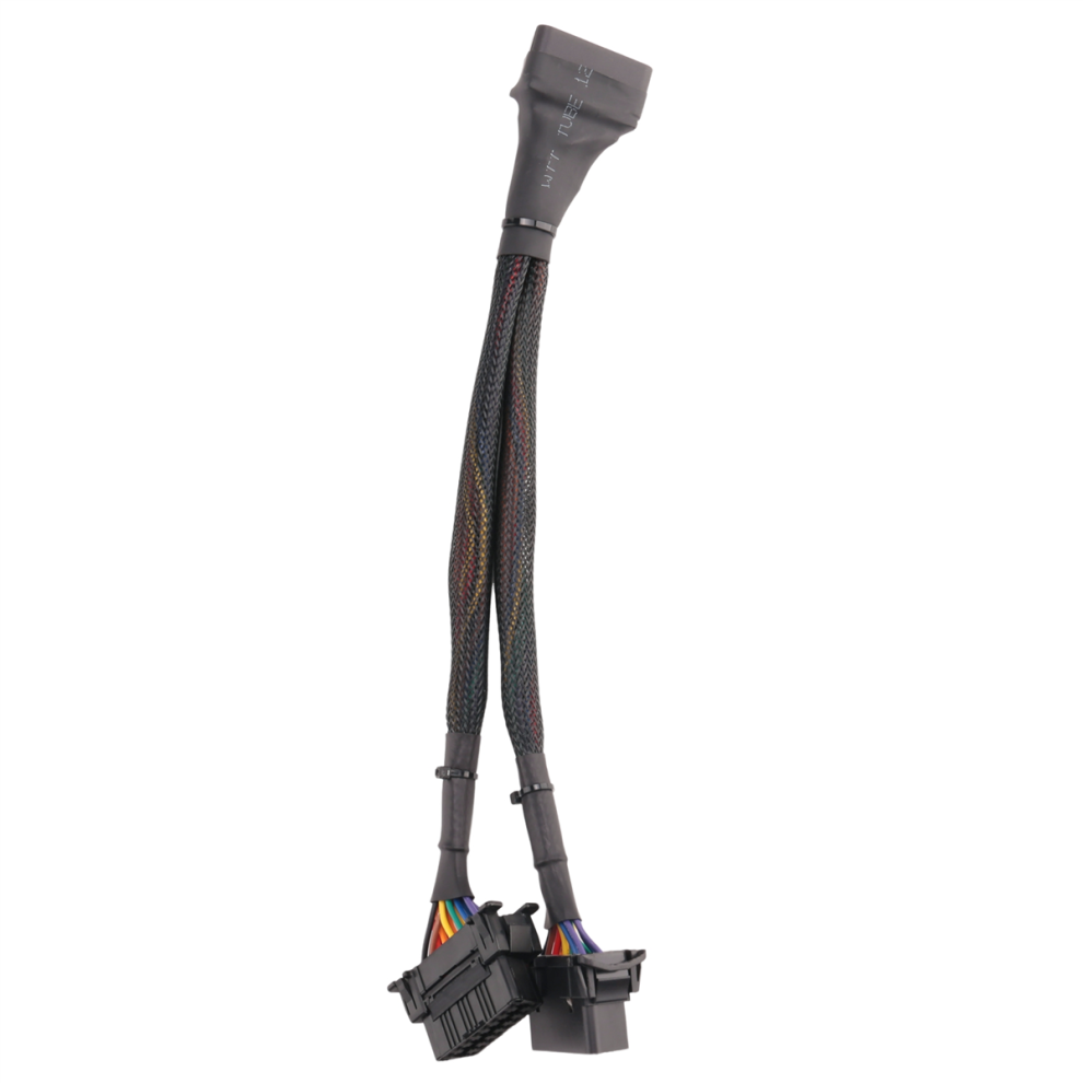 Obd2 Cable Obdii Male To 2 Female Splitter Car Computer Socket 30Cm 4854041936967