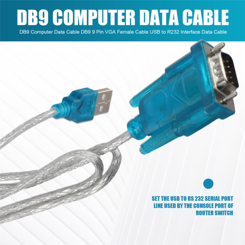 Καλώδιο δεδομένων υπολογιστή DB9 DB9 9 ακίδων VGA θηλυκό USB σε R232 διεπαφή 2