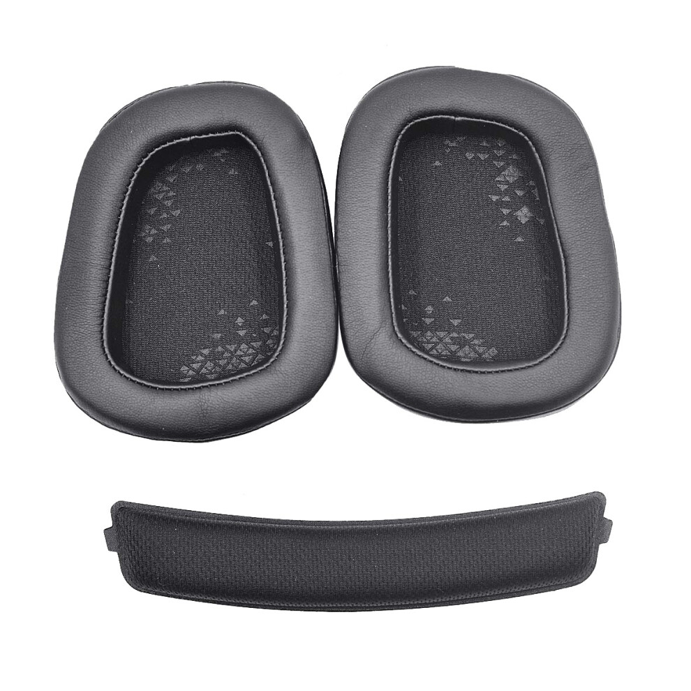 Cuscinetti Auricolari + Fascia Per Cuffie G633 G933 In Schiuma Di Ricambio