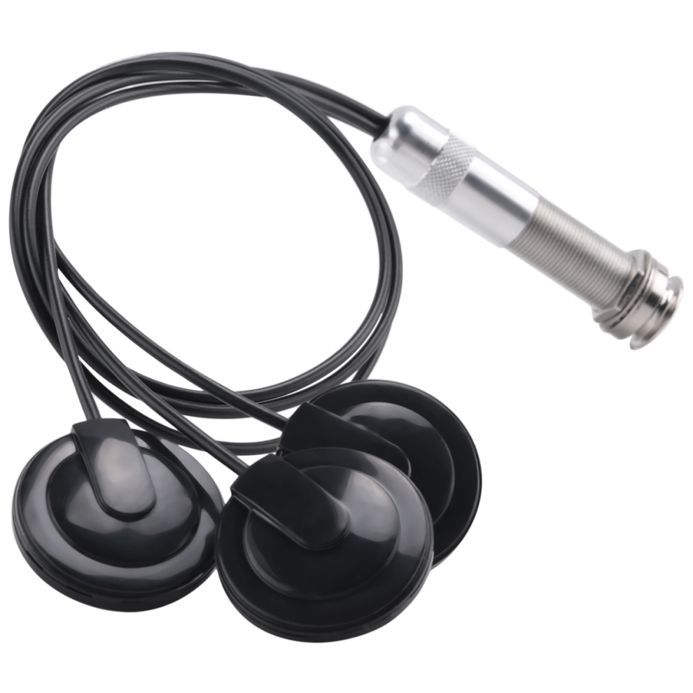 Système de micro à 3 transducteurs Guitar Contact pour guitare acoustique, jack 6,35 mm