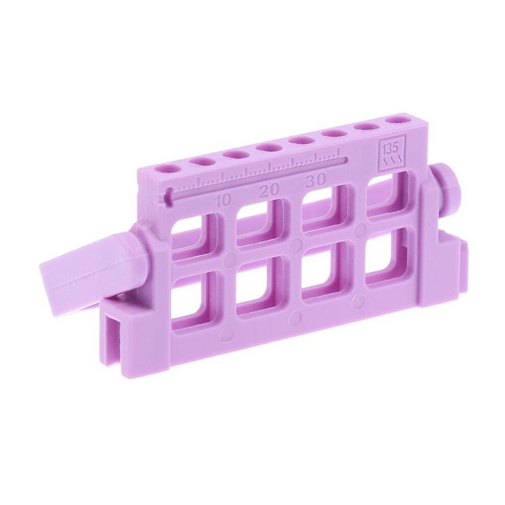 (purple) 8 Holes Dental Endo Files Holder Endo Stand Endo Tray For Endodontic Files Organizer Endo Box