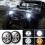 Lâmpada LED Angel Eye redonda de 7 polegadas, 500 W, 30000 LM para JK TJ LJ 5