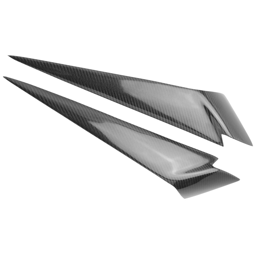 1Pair Carbon Fiber Headlight Eyebrows Cover For X1 E84 2009-2014 Black 4854041966551