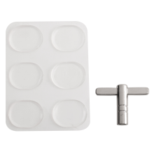 Trommeldämpfer-Gel, 6er-Pack mit einem Trommel-Stimmschlüssel, Packung 1