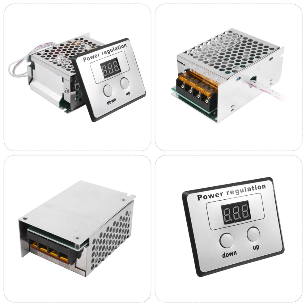 4000W 220V Ac Scr Voltage Regulator For Water Heater Small Motors 4854041975720