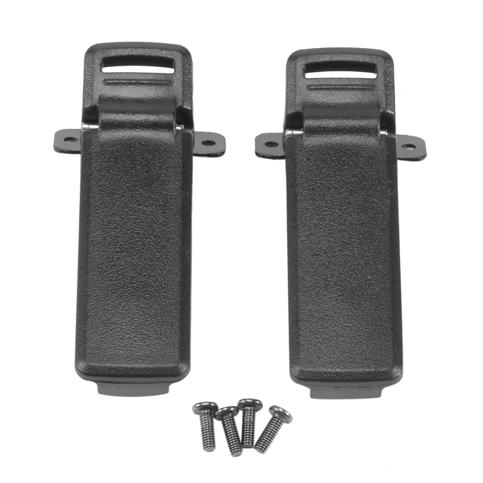 Lot de 2 clips de ceinture arrière de rechange pour interphone bidirectionnel UV5R