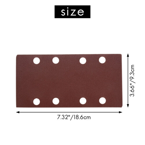25 τεμάχια Δίσκοι Λείανσης 93x185mm Κόκκοι 40/60/80/120 Fit Πολυτριβείο 2