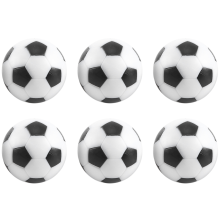 6 stuks kleine voetbal-stijl tafelbal tafelvoetbal harde plastic tafelbal tegenhanger spel kinderen speelgoed