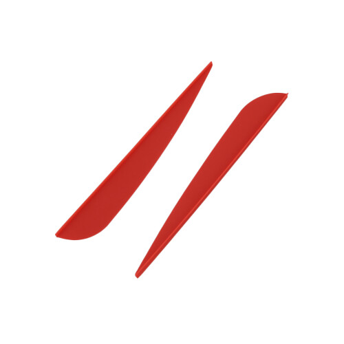 Pacote com 50 palhetas de plástico para flechas Arrows Vanes de 4 polegadas (vermelho) 1