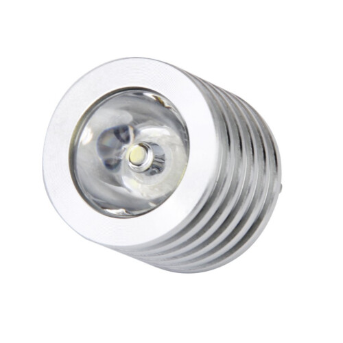 Aluminum 3W USB LED Lamp Socket Spotlight Flashlight White Light 2