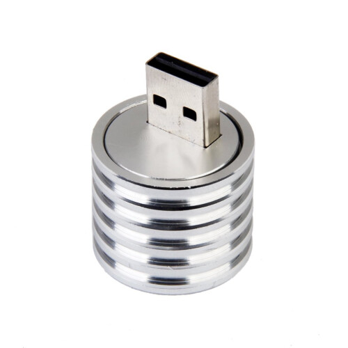 Aluminum 3W USB LED Lamp Socket Spotlight Flashlight White Light