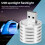 Aluminum 3W USB LED Lamp Socket Spotlight Flashlight White Light 5
