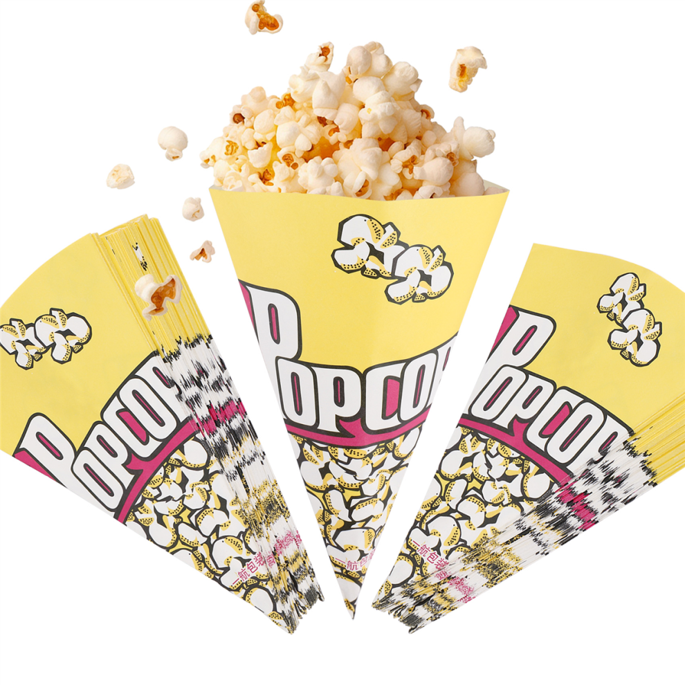 100X Sacchetti Per Popcorn Sacchetti Di Carta Mandorle Popcorn S
