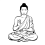 Wall Sticker Meditating Buddha Decal Removable Art Mural Home Decor 1