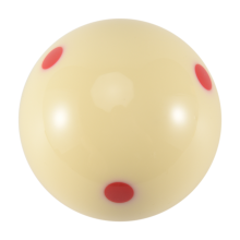 2,25 inch 57 mm 6 rode stippen cue ball Pro Cup trainingsoefening