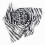 Black White Chiffon Strips Striped Scarves Wrap Pashmina Gift 2