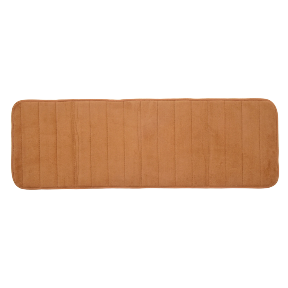 Tappetino In Memory Foam Antiscivolo Assorbente 120X40 Cm, Colore Cachi