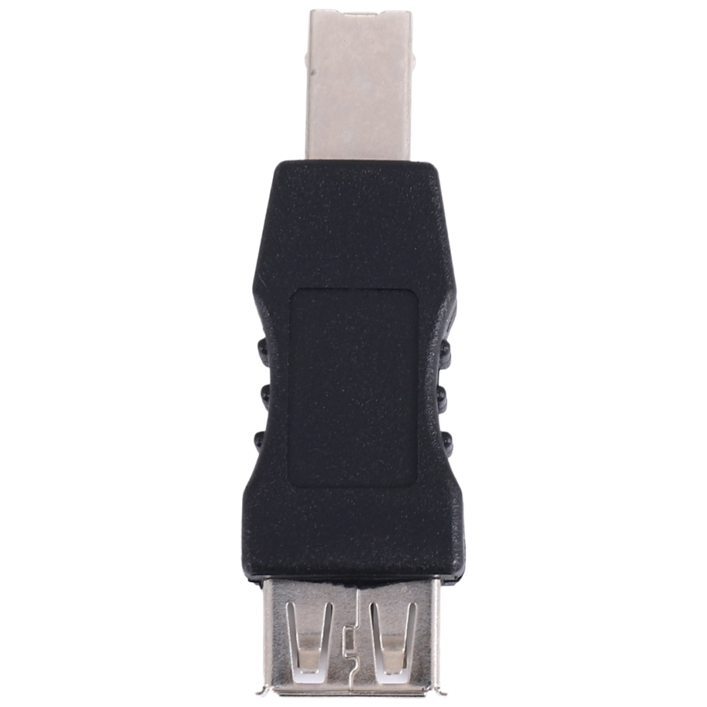Photos - Card Reader / USB Hub USB printer adapter type A female - type B male black silver tone