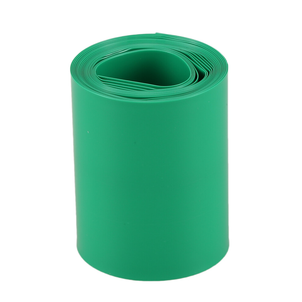 2M 50Mm Dark Green Pvc Heat Shrink Tubing Wrap For 2 X 18650 Battery 4854041982193