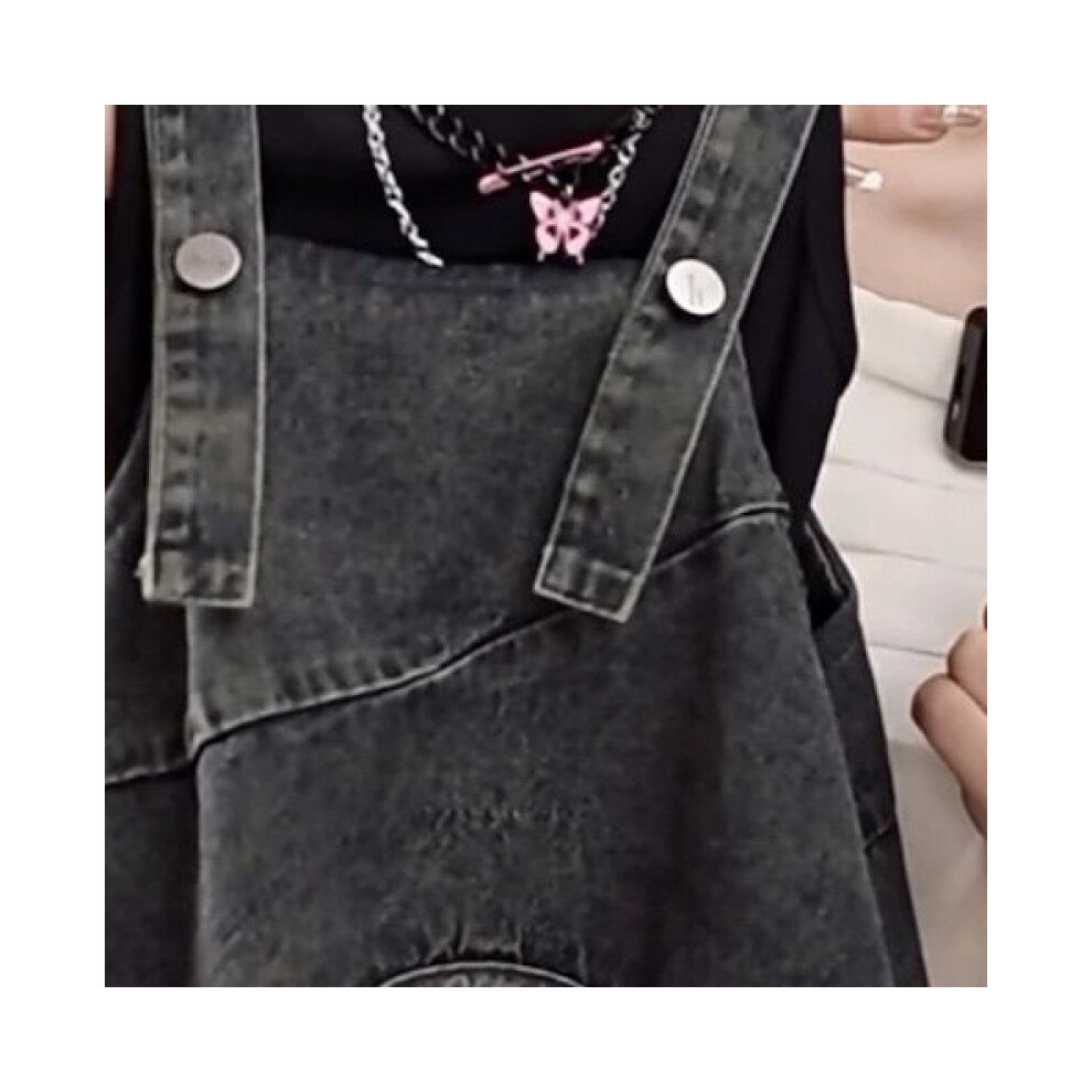 (StyleD,90cm/35.43in)Adorable tenue deux pièces été fille style coréen avec haut sans manches et robe en jean