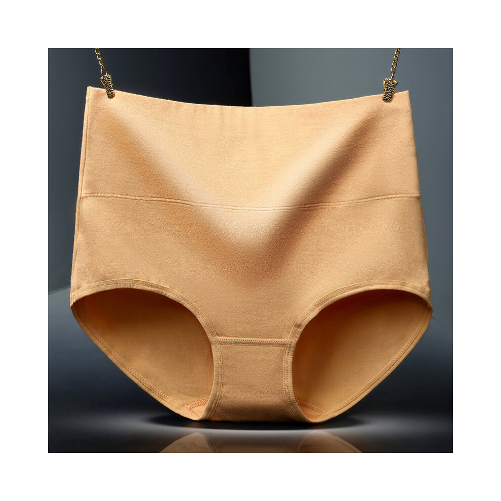 (Apricot,M)Sous vêtement femme grande taille coton doux avec tissu respirant pour contrôle ventre
