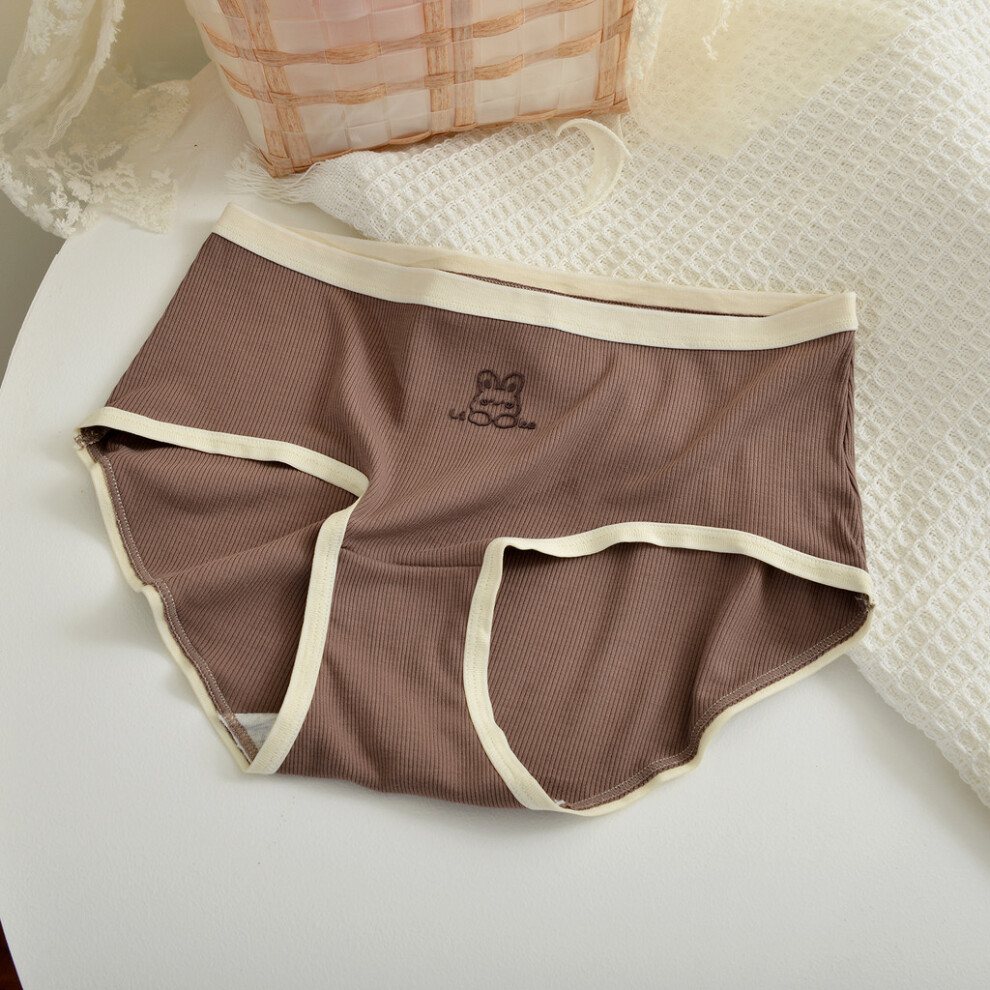 (Coffee,XL 4080)Sous vêtement femme élégant et confortable C3001 grande taille avec imprimé lapin mignon