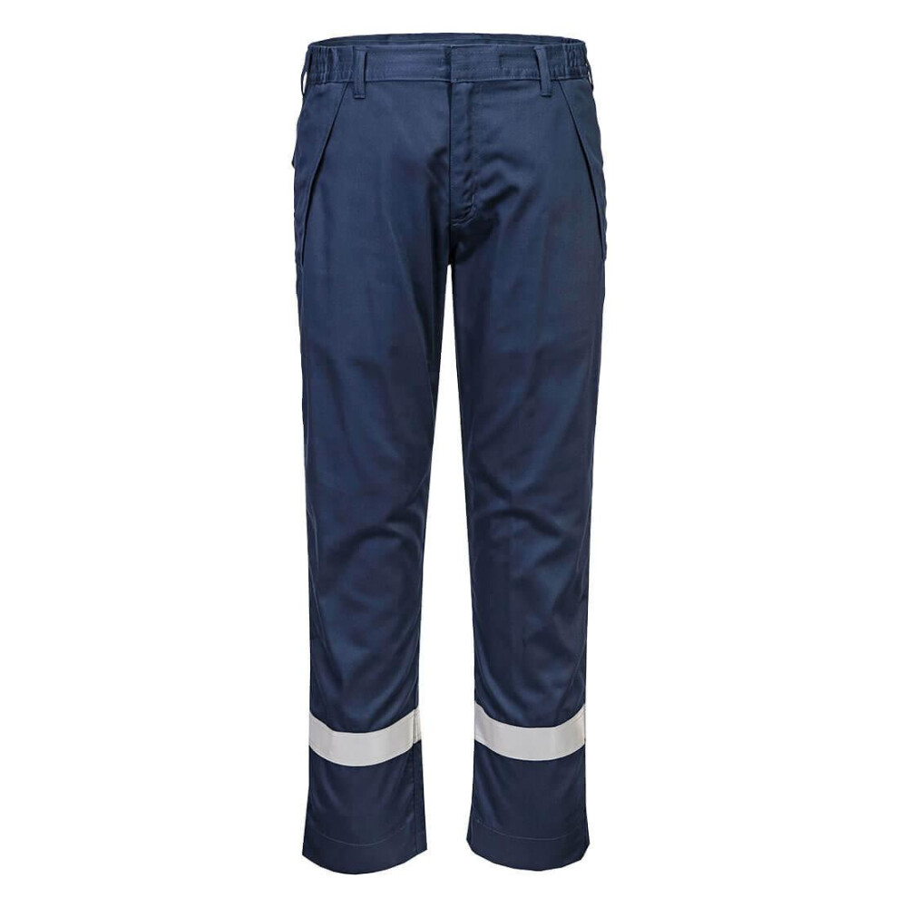 (33R, Navy) Portwest Unisex Adult Chemical Resistant Work Trousers