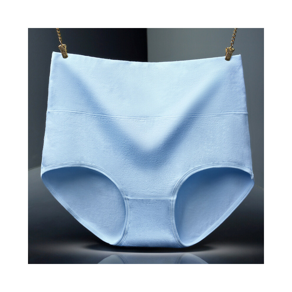 ( Blue,XXL)Sous vêtement femme grande taille coton doux avec tissu respirant pour contrôle ventre