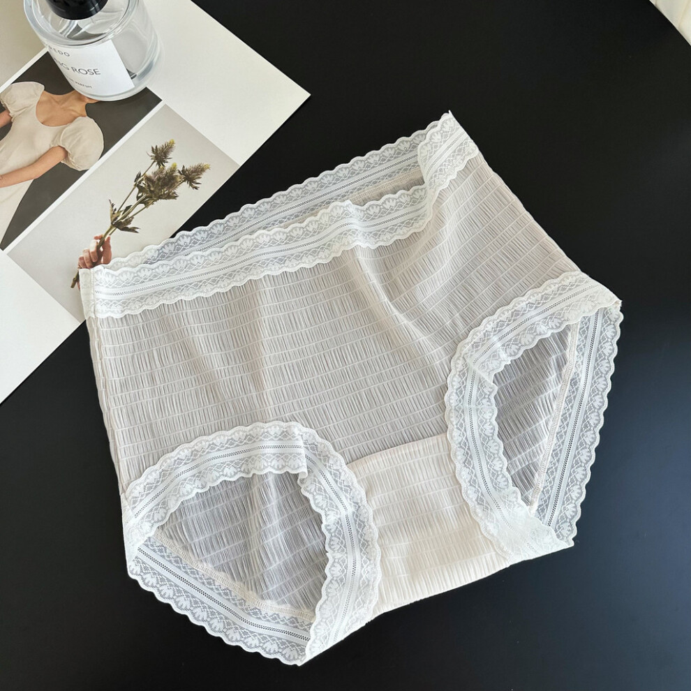 (Purple )Confortable femme 8518 crème glacée sous vêtement doux respirant taille moyenne coton doublé culotte triangle