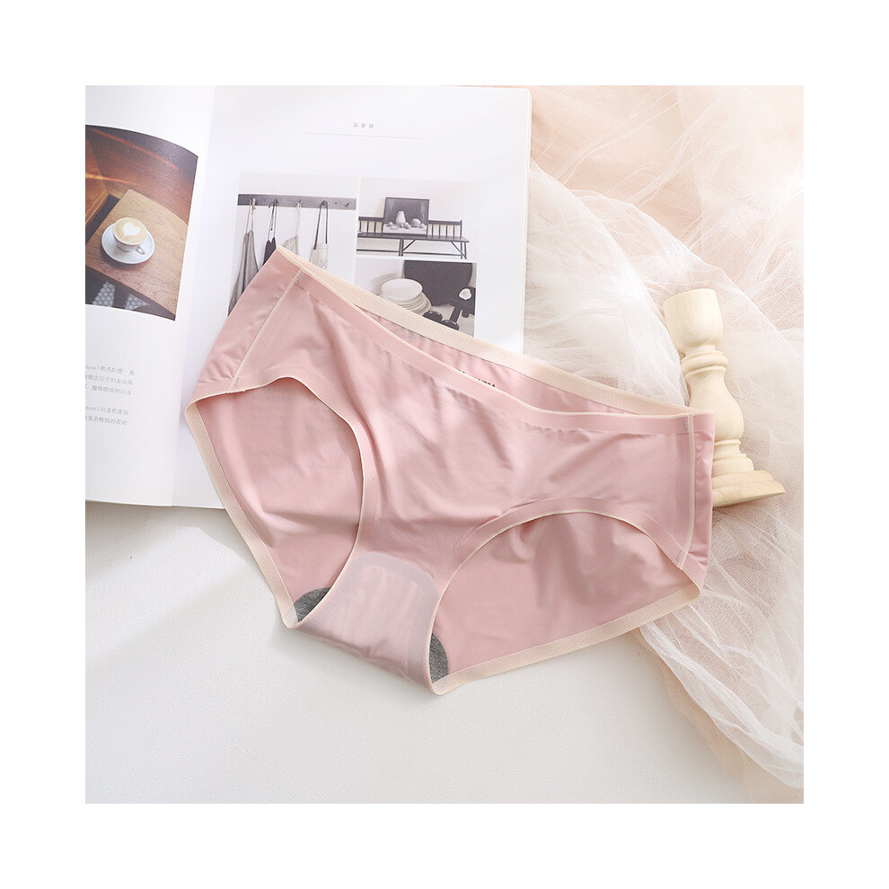( Pink,XL)Sous-vêtements femme polyvalents et chic été soie glacée dans des couleurs élégantes parfaits pour adolescents