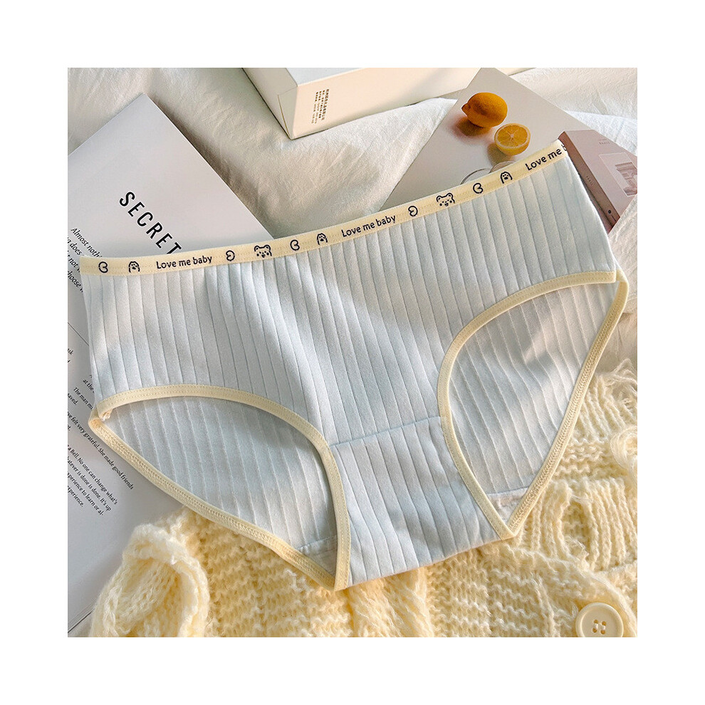 ( Blue,M)Slip léger confortable en coton pour jeune femme aux propriétés antibactériennes