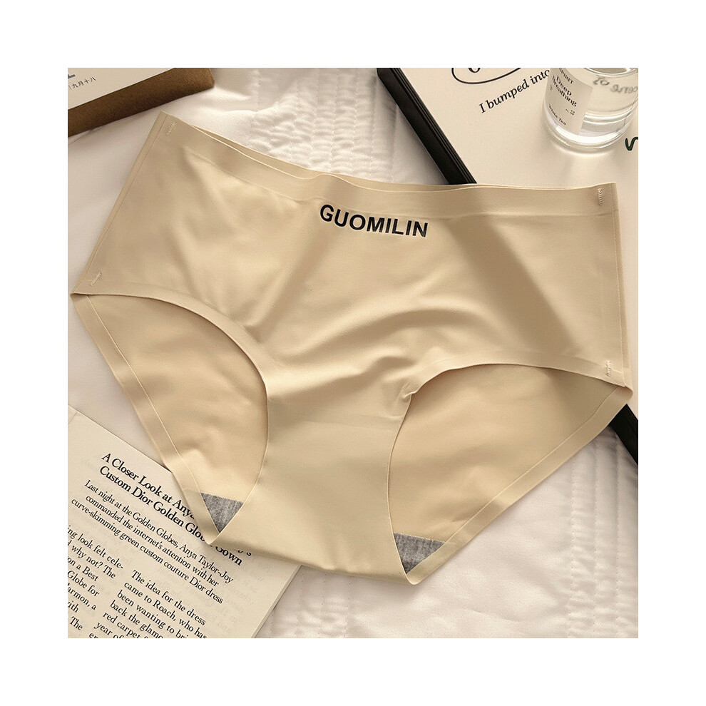 (Skin,XL)Slip femme en soie glacée de qualité supérieure sous vêtement été doux respirant confortable taille moyenne