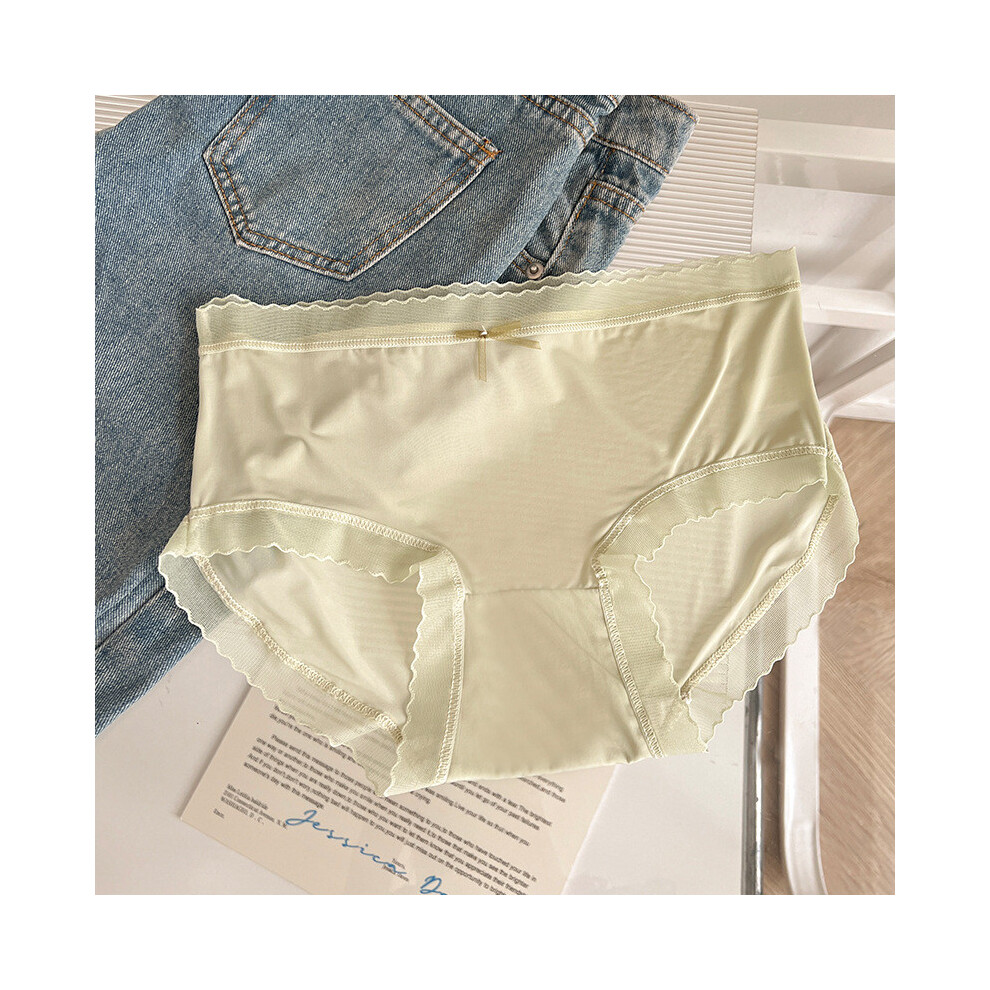 (Green,M)Sous vêtement femme en soie glacée semi-transparente doux et confortable idéal à porter été