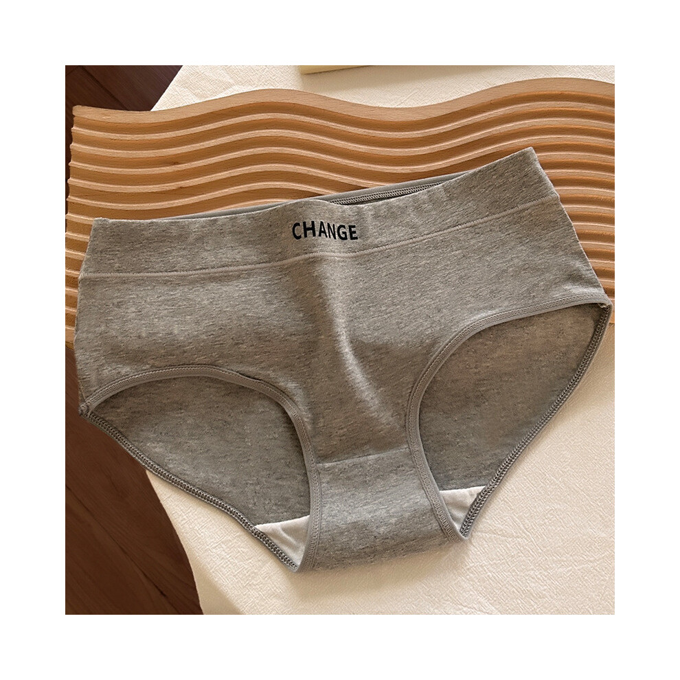 (Gray,L)Pantalon triangle femme coton haute qualité sous vêtement chic taille moyenne doux respirant