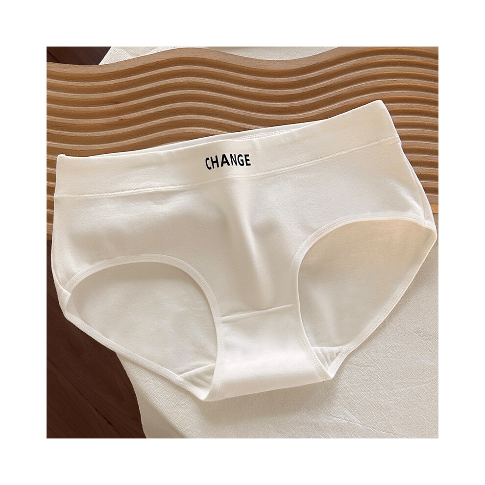 (White,L)Pantalon triangle femme coton haute qualité sous vêtement chic taille moyenne doux respirant