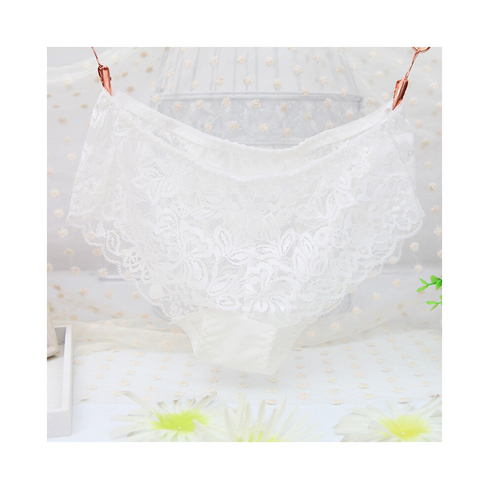 (White,Plus Size)Sous vêtement chic dentelle 3270 pour femme mi-hauteur confort respirant parfait à porter au quotidien