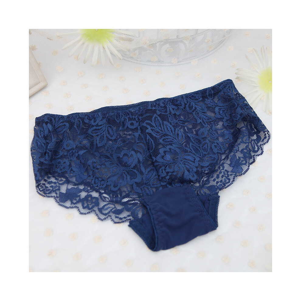 (Dark Blue,Plus Size)Sous vêtement chic dentelle 3270 pour femme mi-hauteur confort respirant parfait pour un usage quotidien