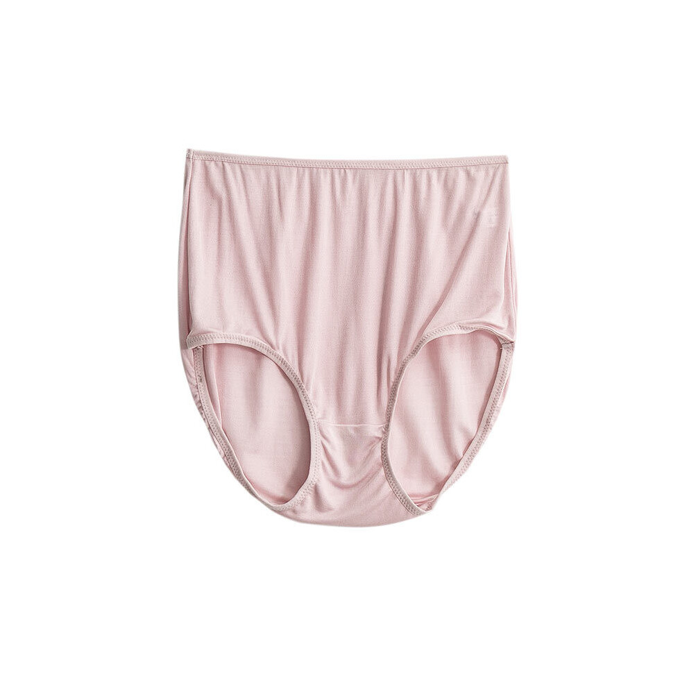 (StyleF,XXXL)Culotte confortable en soie à tangge taille haute femmes sans couture sous vêtement respirant
