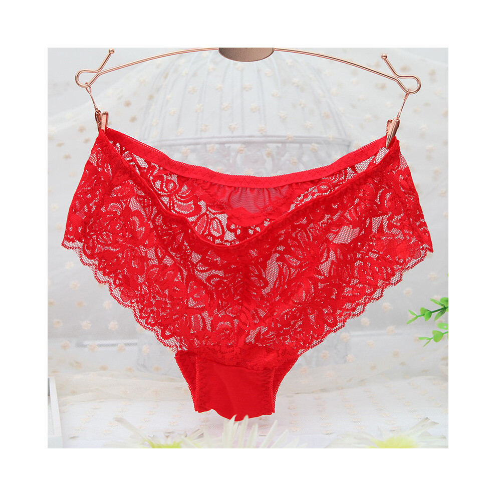 (Red,Plus Size)Sous vêtement chic dentelle 3270 pour femme mi-hauteur confort respirant parfait pour un usage quotidien
