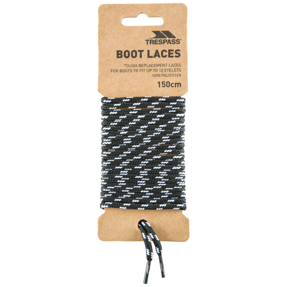 (EACH, Black) Trespass Tough Walking Boot Laces 150cm