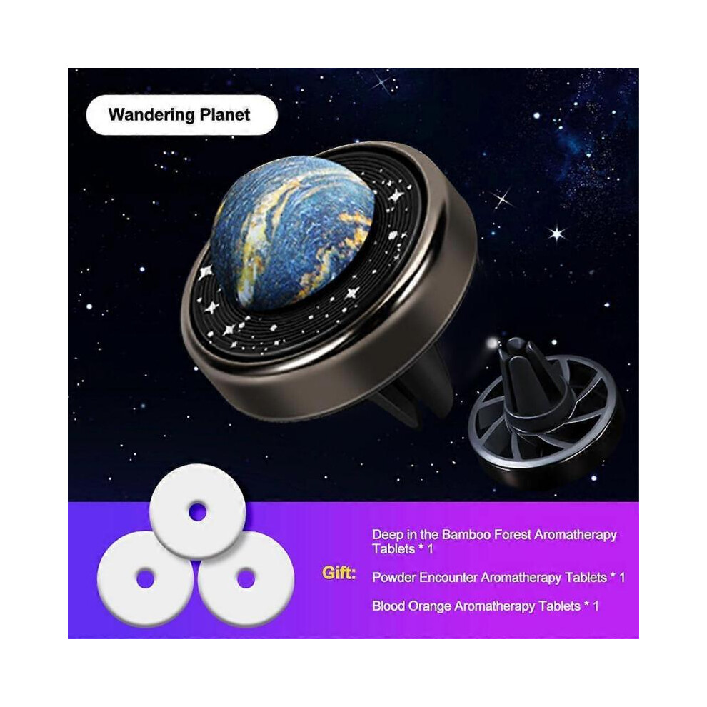 Car Air Vent Perfume Clip Air Freshener Rotation Planet Air Outlet Aroma Diffuser Aromatherapy Fragrance Auto Styling Interior Accessories