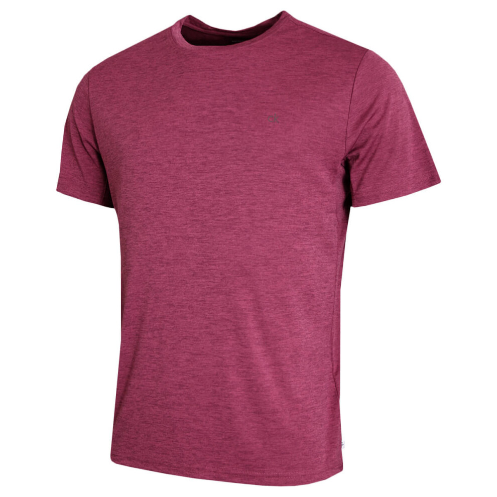 Calvin Klein Mens 2025 Harlem Quick Drying Crew Neck Golf T-Shirt