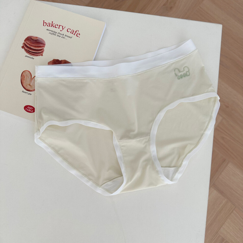 (StyleD,L)Sous-vêtements femme haute performance ultra fin aéré aéré imprimé mignon sensation crémeuse nue
