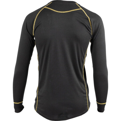 CAT (Black, XL) Caterpillar Thermo Polyester Men's Black Base Layer Shirt 2