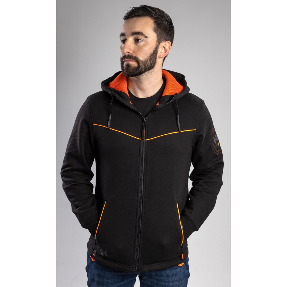 Helly Hansen Workwear Mens Chelsea Evo Zip Hoodie, 990 Black, L, 79197 - Image 3