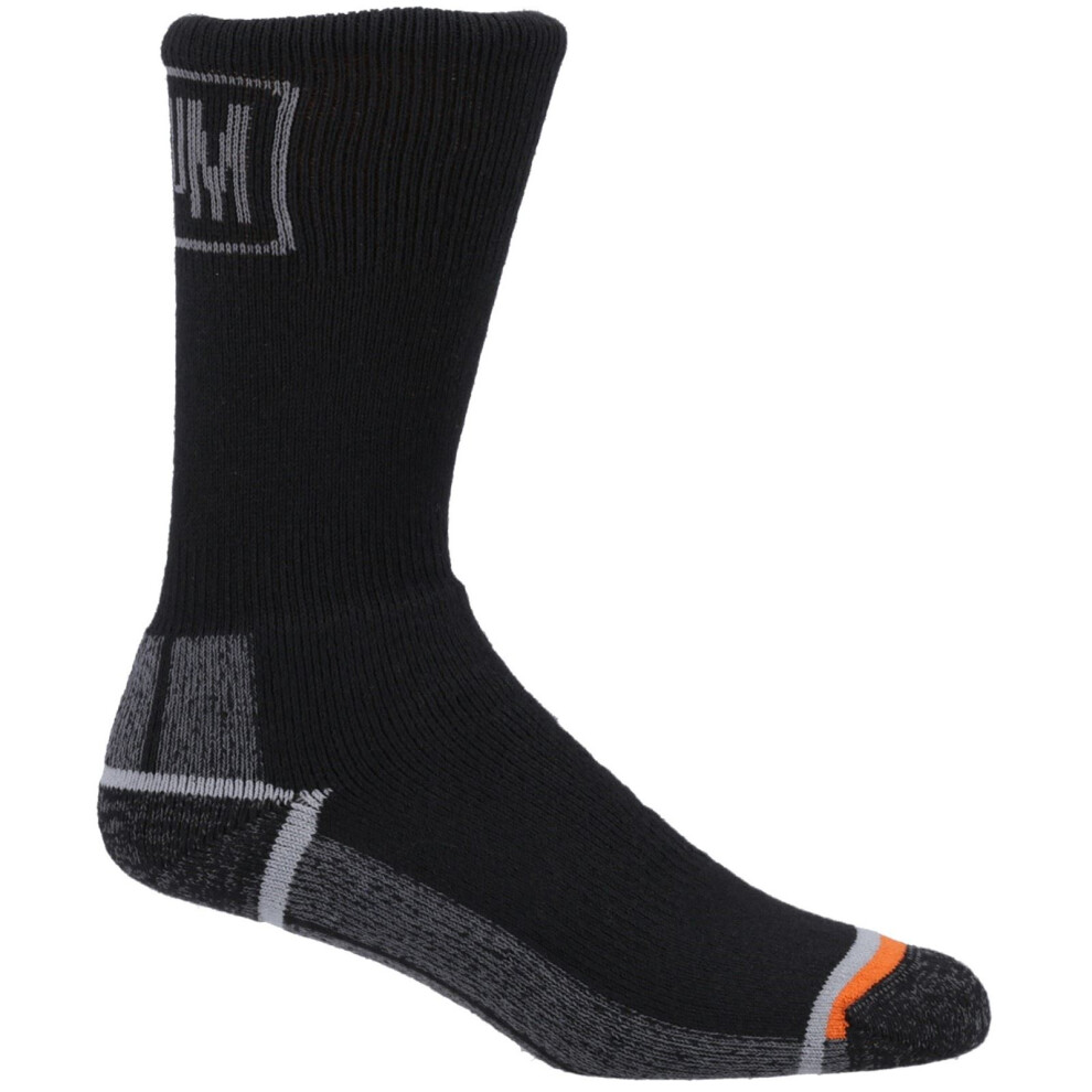 (Black, M) Magnum MX5 Men's Black Work Socks