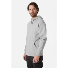 (Grey, L) Helly Hansen Workwear Classic Cotton Men's Grey Hooded Sweatshirt