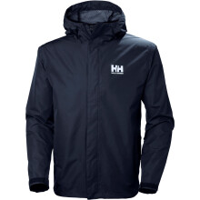 (Blue, L) Helly Hansen Sport Seven J Men's Blue Rain Jacket